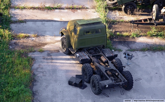 Abandoned base of Soviet military equipment view 17