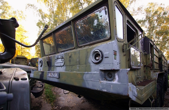 Abandoned base of Soviet military equipment view 26