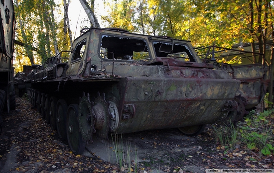 Abandoned base of Soviet military equipment view 27