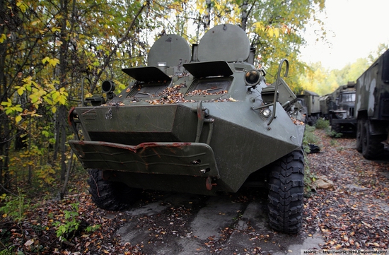 Abandoned base of Soviet military equipment view 28