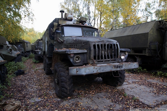 Abandoned base of Soviet military equipment view 29