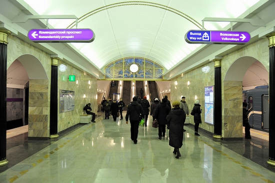 Admiralteyskaya metro station, Saint Petersburg, Russia view 11