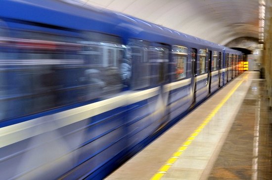 Admiralteyskaya metro station, Saint Petersburg, Russia view 17