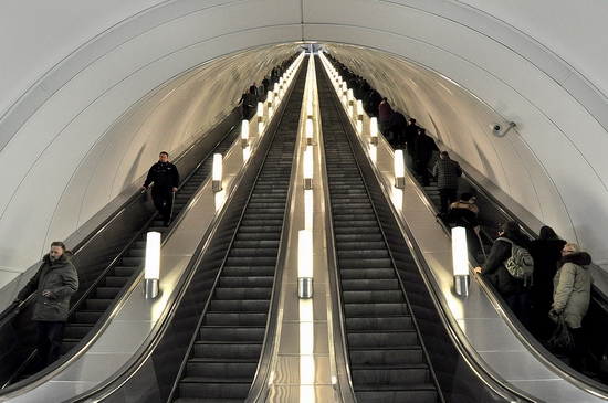 Admiralteyskaya metro station, Saint Petersburg, Russia