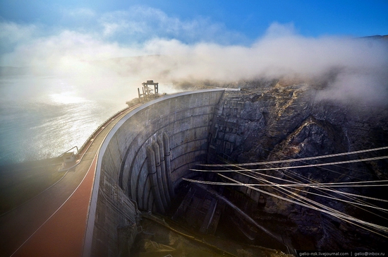 Chirkeyskaya hydropower plant, Russia view 1