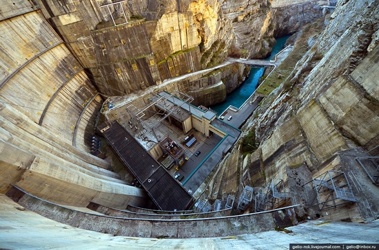 Chirkeyskaya hydropower plant, Russia view 12