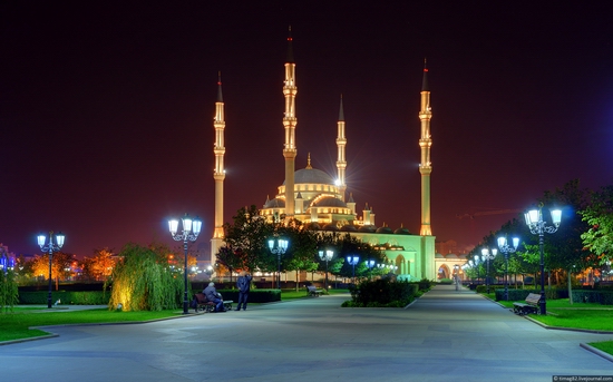 Grozny city at night time 1