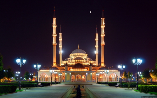Grozny city at night time 13