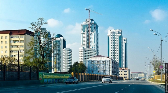 Rebuilt Grozny city, Russia view 4