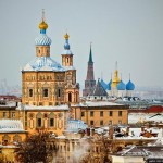 Winter Kazan from bird’s eye view