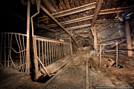 Abandoned mine suspended for years somewhere in Russia view 11