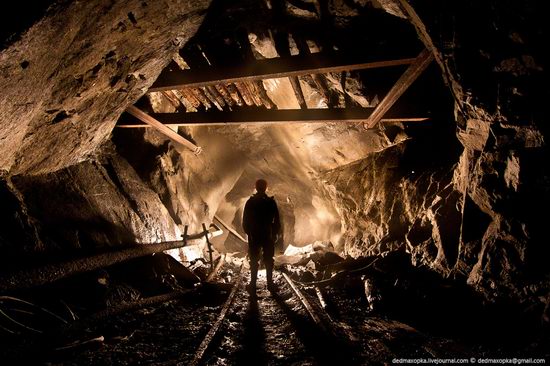 Abandoned mine suspended for years somewhere in Russia view 20