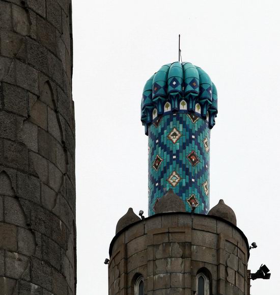 Beautiful mosaic of mosque in Saint Petersburg, Russia view 10