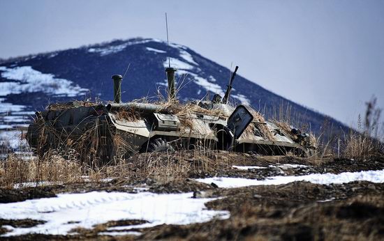 Military exercises of Marine corps of Pacific fleet, Russia view 1