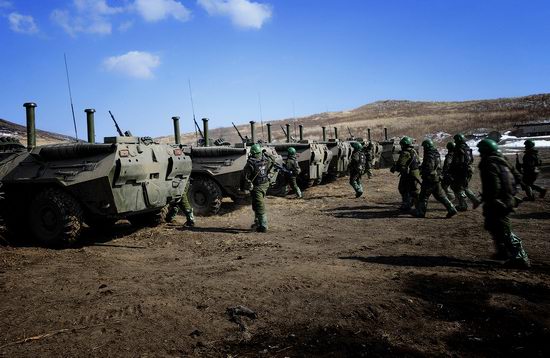 Military exercises of Marine corps of Pacific fleet, Russia view 10