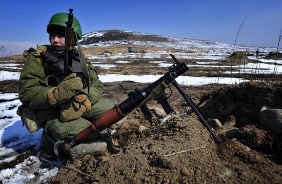 Military exercises of Marine corps of Pacific fleet, Russia view 2