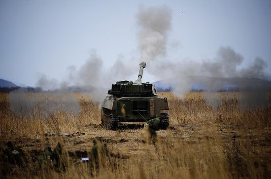 Military exercises of Marine corps of Pacific fleet, Russia view 20