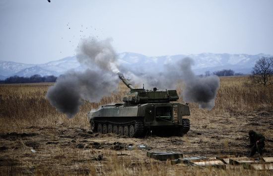 Military exercises of Marine corps of Pacific fleet, Russia view 21