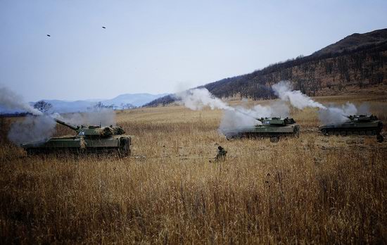 Military exercises of Marine corps of Pacific fleet, Russia view 24