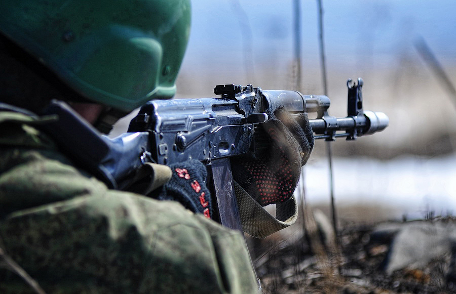 Морпехи под Угледаром. Military exercises.