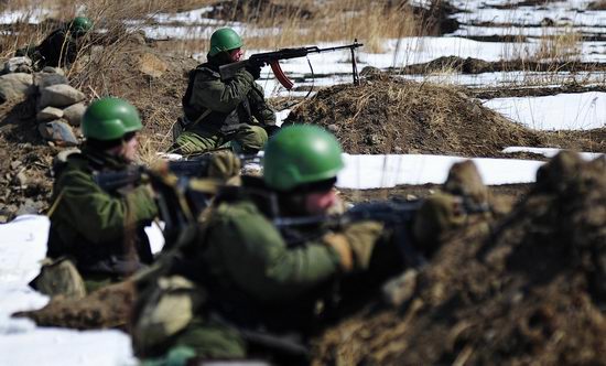 Military exercises of Marine corps of Pacific fleet, Russia view 6