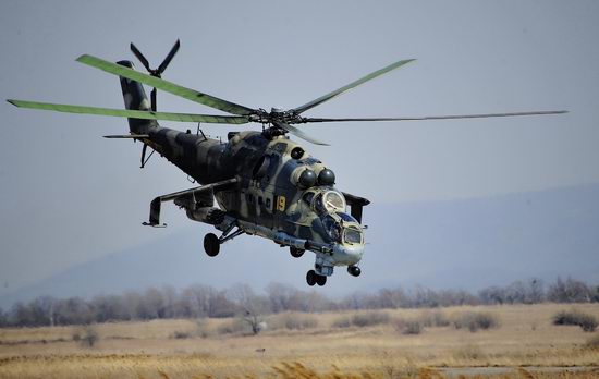 New Russian combat helicopters flights view 22