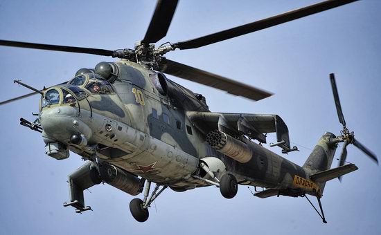 New Russian combat helicopters flights view 23