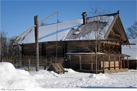 Wooden architecture museum. Novgorod oblast, Russia view 12