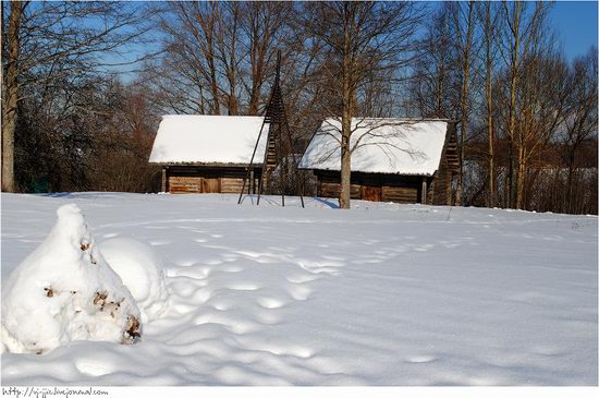 Wooden architecture museum. Novgorod oblast, Russia view 21