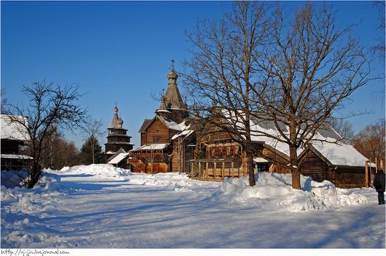 Wooden architecture museum. Novgorod oblast, Russia view 3