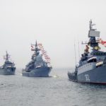 The celebrations of the Navy Day in Vladivostok