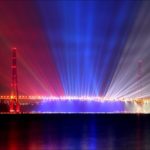 Light show in honor of the APEC Summit in Vladivostok