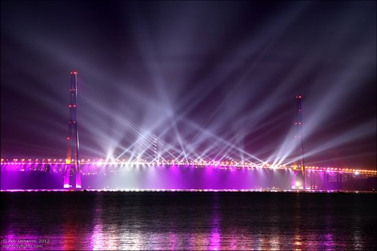 Light show in honor of the APEC Summit in Vladivostok, Russia photo 2