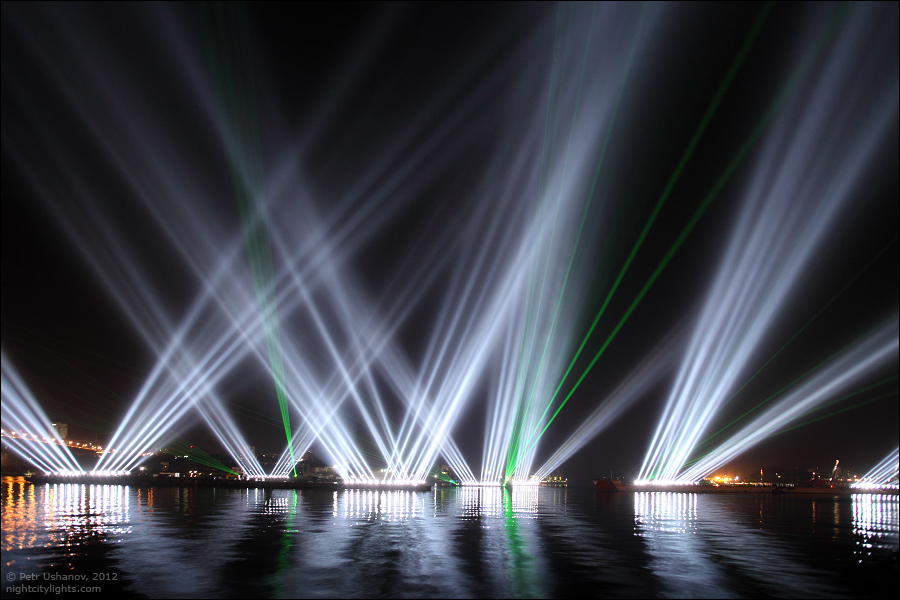 Light Show In Honor Of The Apec Summit In Vladivostok Russia Travel Blog