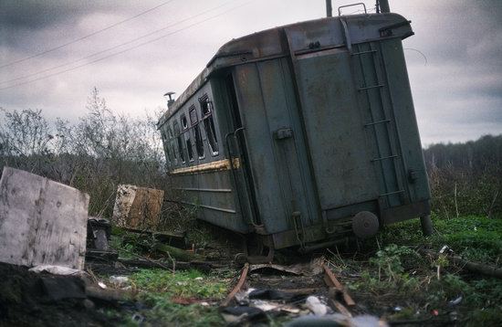 Abandoned peat extraction site near Moscow, Russia photo 12