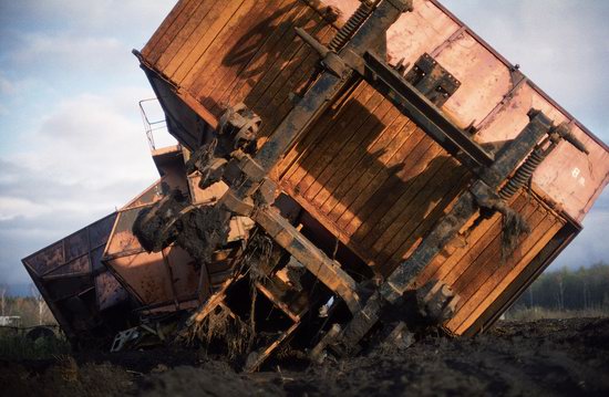 Abandoned peat extraction site near Moscow, Russia photo 13