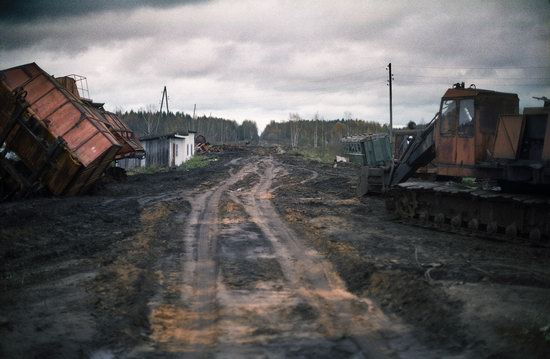 Abandoned peat extraction site near Moscow, Russia photo 3