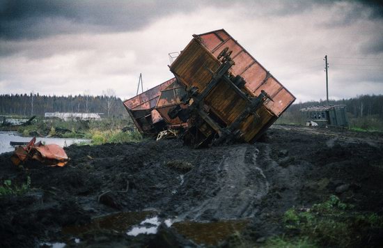 Abandoned peat extraction site near Moscow, Russia photo 6