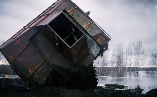 Abandoned peat extraction site near Moscow, Russia photo 7