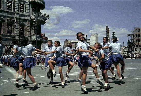 Athletic parade, Stalingrad, USSR, May 1945 photo 10