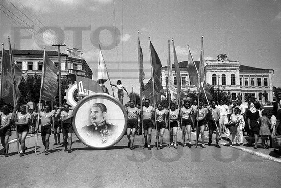 Athletic parade, Stalingrad, USSR, May 1945 photo 12