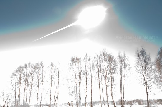 Chelyabinsk meteorite explosion, Russia