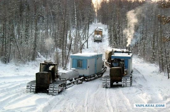 The life of a typical seismic prospecting crew in Russia photo 21