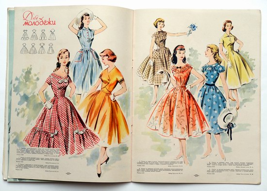 Women's fashion in the USSR in 1957 picture 9