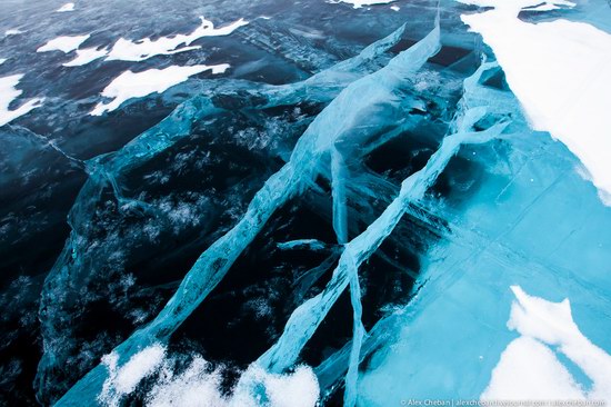 Beautiful ice of Baikal Lake, Russia photo 17