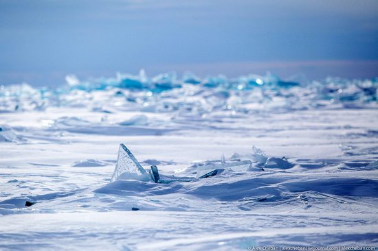 Beautiful ice of Baikal Lake, Russia photo 18