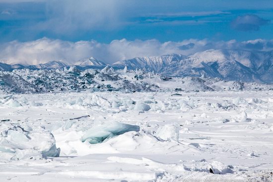 Beautiful ice of Baikal Lake, Russia photo 19