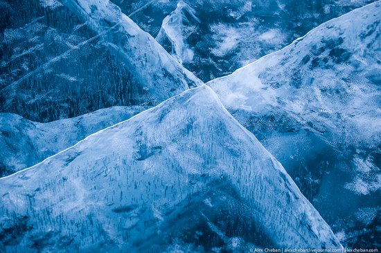 Beautiful ice of Baikal Lake, Russia photo 2