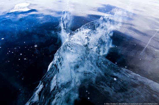 Beautiful ice of Baikal Lake, Russia photo 21