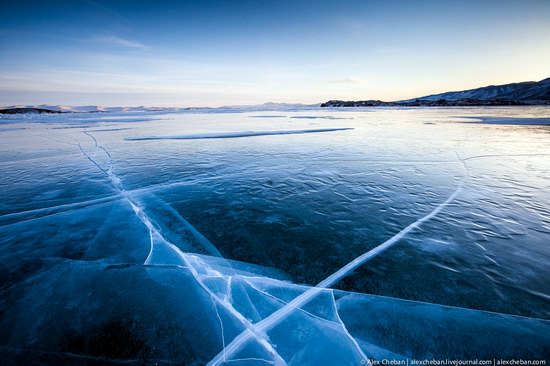 Beautiful ice of Baikal Lake, Russia photo 22